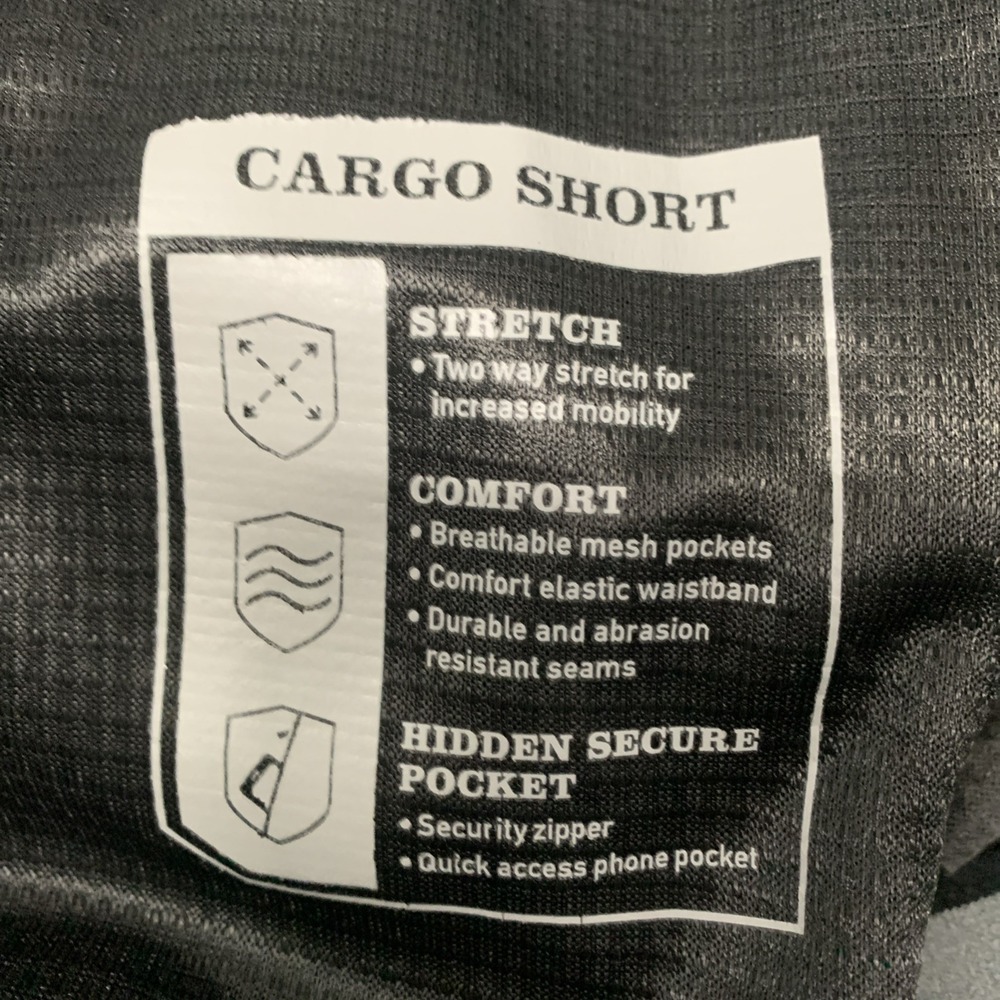 Orvis Tech Cargo Shorts Men's 32 Tan Khaki Nylon Stretch Hiking Travel Camping - Picture 4 of 11